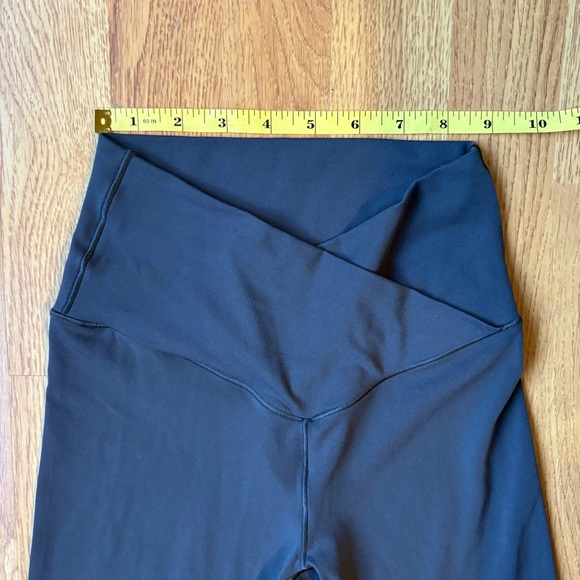 Offline aerie real me crossover flare leggings high rise charcoal gray S NEW - Picture 8 of 15